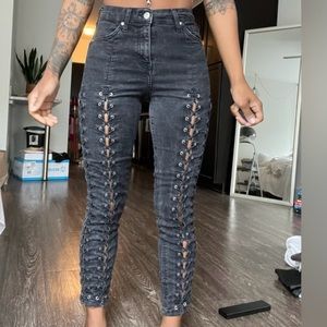 Topshop Lace Jeans